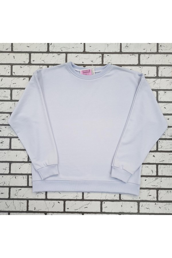 Свитшот оверсайз мужской плотный без начеса небесно-голубой   Магазин Толстовок Свитшот оверсайз петельный UNISEX