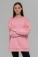 Pink sweatshirt oversize diagonal petlia DG XXXL-56-Unisex-(Женский)    Свитшот оверсайз розовый демисезонный без начёса 