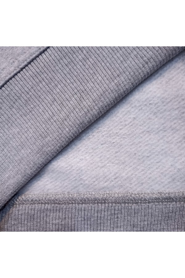 Женский серый меланж свитшот с рукавом реглан петельный (демисезон)   Магазин Толстовок DG Sweatshirt Reglan | Свитшоты Реглан Диагональ Петля