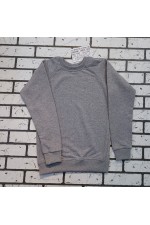 Женский серый меланж свитшот с рукавом реглан петельный (демисезон)   Магазин Толстовок DG Sweatshirt Reglan | Свитшоты Реглан Диагональ Петля