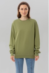 Свитшот фисташковый промо с начесом из футера 2-х нитка 240 гр/м женский