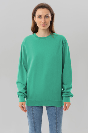 Свитшот мятный промо с начесом из футера 2-х нитка 240 гр/м женский