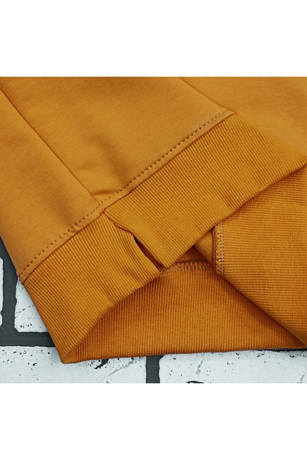 Cвитшот со спущенным плечом горчичный серия Sky-Fly в стиле Летучая Мышь   Магазин Толстовок FlySky - Cвитшоты на лето в стиле летучая мышь