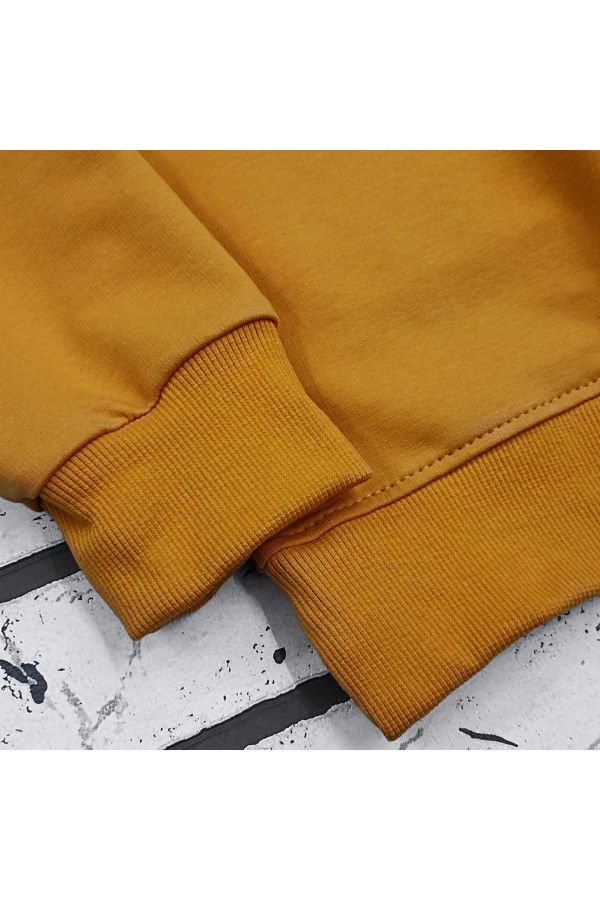 Cвитшот со спущенным плечом горчичный серия Sky-Fly в стиле Летучая Мышь   Магазин Толстовок FlySky - Cвитшоты на лето в стиле летучая мышь