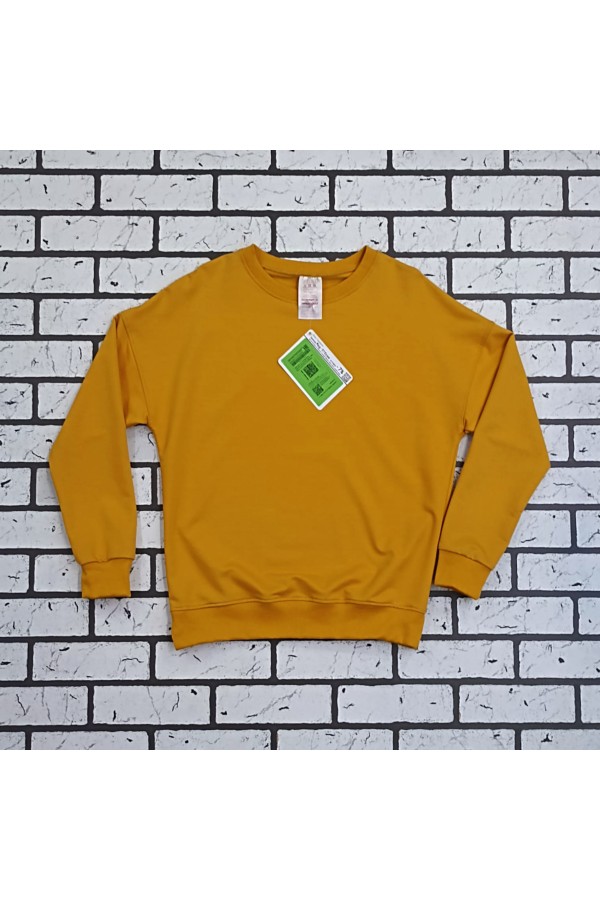 Cвитшот со спущенным плечом горчичный серия Sky-Fly в стиле Летучая Мышь   Магазин Толстовок FlySky - Cвитшоты на лето в стиле летучая мышь