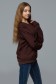 Тонкий женский коричневый свитшот летний 240гр/м2   Магазин Толстовок Свитшот летний женский классический (базовый)