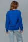 Тонкий женский ярко-синий (васильковый) свитшот летний 240гр/м2   Магазин Толстовок Свитшот летний женский классический (базовый)