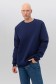  Dark Blue sweatshirt Man Winter 4XL-58-Unisex-(Мужской)    Мужской свитшот темно-синий утепленный с начесом 