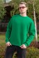  Green sweatshirt Man Winter XS-44-Unisex-(Мужской)    Мужской зеленый свитшот с начесом утепленный 340гр/м2 ПРЕМИУМ 