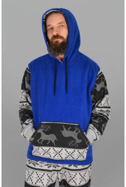 Худи с оленями зимнее мужское