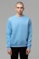  MAN Sky Blue Sweatshirt Winter 4XL-58-Unisex-(Мужской)    Мужской голубой свитшот с начесом утепленный 