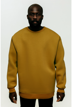 Свитшот Оверсайз кемел мужской утепленный с начесом