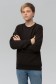  Teen Black Sweatshirt Winter 320 S-38-40-Teenage-(Подростковый)    Премиум подростковый черный свитшот 320-360гр/м2 