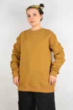  Camel sweatshirt woman 2XL-48-50-Woman-(Женский)    Женский свитшот с начесом утепленный цвет кэмэл 