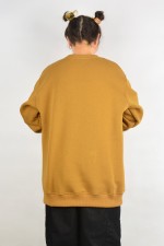 Женский свитшот с начесом утепленный цвет кэмэл   Магазин Толстовок Зимние свитшоты с начесом 320 гр/м однотонные ЖЕНСКИЕ