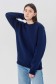  Dark Blue Sweatshirt Woman 2XL-48-50-Woman-(Женский)    Женский темно-синий свитшот с начесом утепленный 