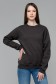  Anthracite sweatshirt woman M-42-44-Woman-(Женский)    Женский темно серый меланж (антрацит) свитшот с начесом утепленный 