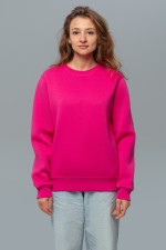  Magenta Sweatshirt Woman S-40-42-Woman-(Женский)    Женский малиновый (ярко розовый) свитшот с начесом утепленный 