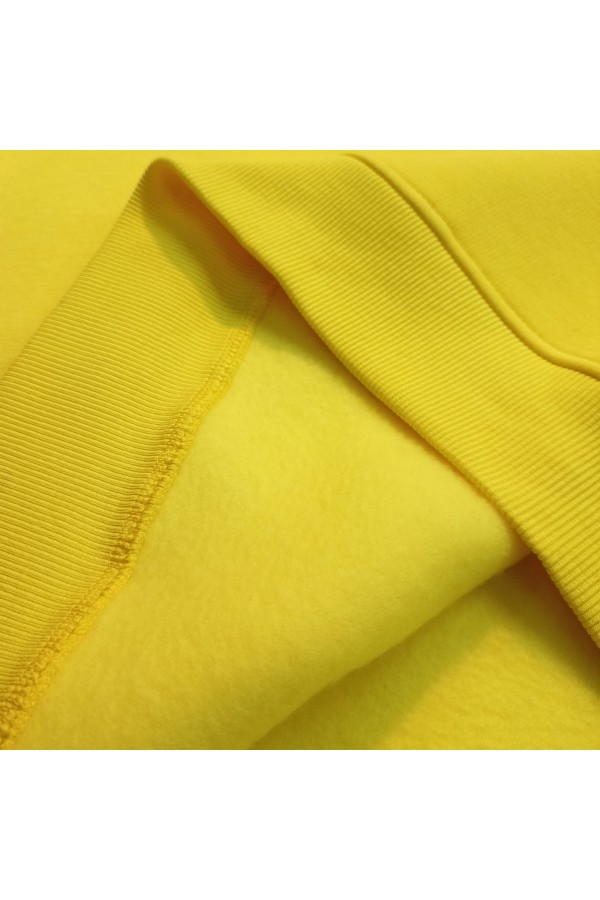 Женский лимонно желтый свитшот с начесом утепленный   Магазин Толстовок Зимние свитшоты с начесом 320 гр/м однотонные ЖЕНСКИЕ