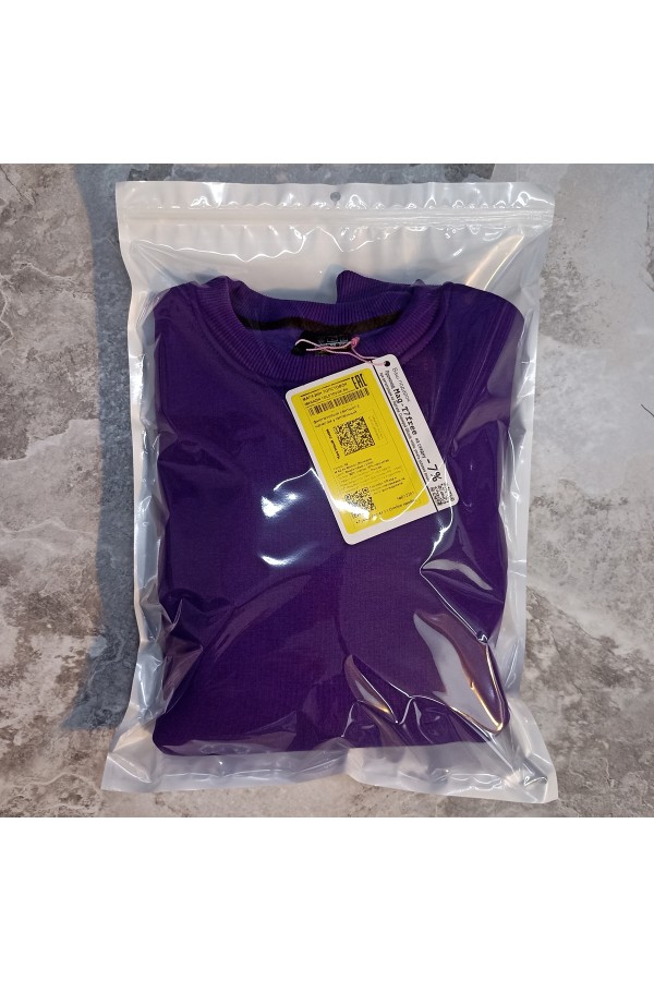 Мужской свитшот фиолетовый утепленный с начесом   Магазин Толстовок Зимние свитшоты с начесом 320 гр/м однотонные МУЖСКИЕ 