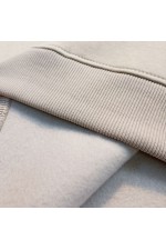 Бежевый свитшот оверсайз женский с начесом   Магазин Толстовок Женские оверсайз свитшоты теплые с начесом