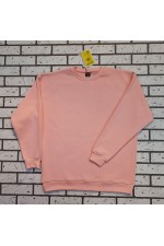Персиковый Свитшот Оверсайз  Мужской   Магазин Толстовок Мужские Оверсайз свитшоты теплые с начесом 
