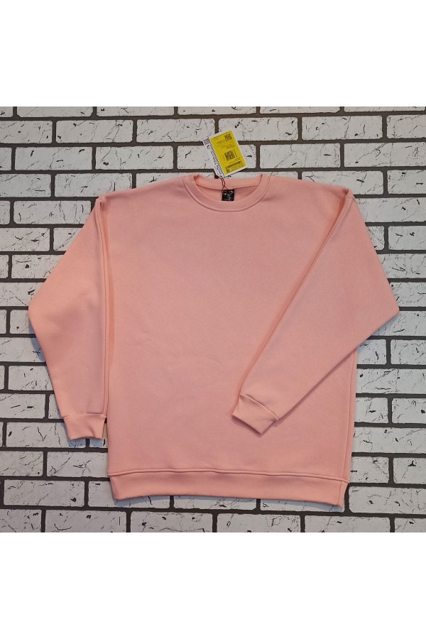 Персиковый Свитшот Оверсайз  Мужской   Магазин Толстовок Мужские Оверсайз свитшоты теплые с начесом 