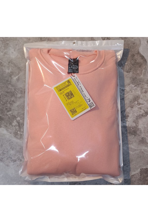 Персиковый Свитшот Оверсайз  Мужской   Магазин Толстовок Мужские Оверсайз свитшоты теплые с начесом 