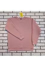 Пудровый (Пыльная Роза) Свитшот Оверсайз женский с начесом   Магазин Толстовок Женские оверсайз свитшоты теплые с начесом