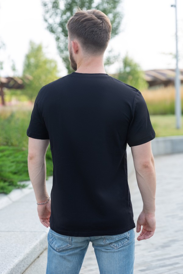Мужская черная футболка   Магазин Толстовок Все худи толстовки свитшоты больших размеров