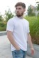 Мужская белая футболка с нагрудным кармашком   Магазин Толстовок Футболки мужские