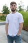  мужская футболка белая с нагрудным карманом 4XL-58-Unisex-(Мужской)    Мужская белая футболка с нагрудным кармашком 