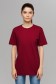  Bordo T-shirt 2XL-48-50-Woman-(Женский)    Бордовая футболка женская 