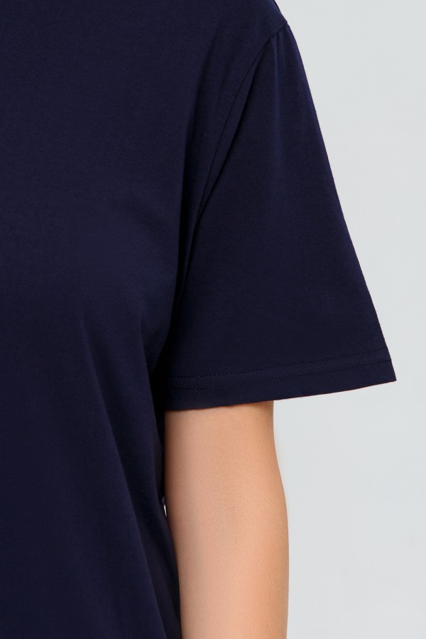 Темно-синяя футболка женская   Магазин Толстовок Футболки женские