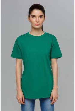 Темно-зеленая футболка женская