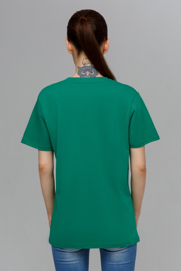 Темно-зеленая футболка женская   Магазин Толстовок Футболки женские