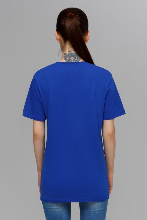 Светло-синяя(Василек) футболка женская   Магазин Толстовок Футболки женские