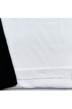 Женский лонгслив черно-белый контрастный трикотажный белая основа черный рукав   Магазин Толстовок Контрастный лонгслив женский