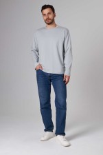 Мужской лонгслив классический трикотажный цвет бетон (светло-серый)   Магазин Толстовок Лонгсливы из кулирки базовые мужские