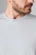 Мужской лонгслив классический трикотажный цвет бетон (светло-серый)   Магазин Толстовок Лонгсливы из кулирки базовые мужские