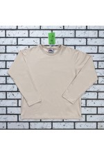 Мужской лонгслив классический трикотажный кремовый   Магазин Толстовок Лонгсливы из кулирки базовые мужские