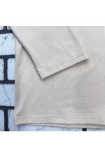 Мужской лонгслив классический трикотажный кремовый   Магазин Толстовок Лонгсливы из кулирки базовые мужские