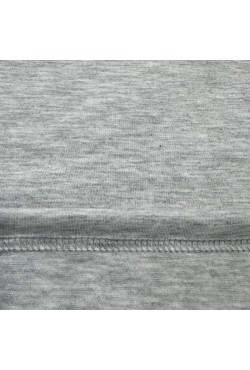 Мужской лонгслив классический трикотажный серый-меланж