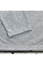 Мужской лонгслив классический трикотажный серый-меланж   Магазин Толстовок Лонгсливы из кулирки базовые мужские