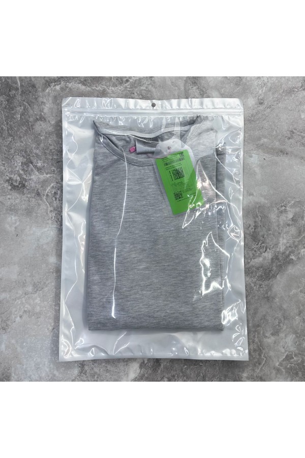 Мужской лонгслив классический трикотажный серый-меланж   Магазин Толстовок Лонгсливы из кулирки базовые мужские