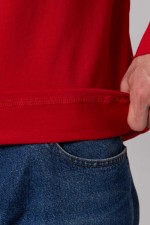 Мужской лонгслив классический трикотажный красный   Магазин Толстовок Лонгсливы из кулирки базовые мужские