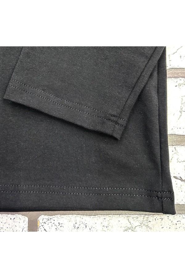 Черный женский лонгслив классический трикотажный   Магазин Толстовок Лонгсливы из кулирки базовые женские