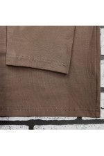 Женский лонгслив классический трикотажный цвет какао   Магазин Толстовок Лонгсливы из кулирки базовые женские