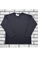 Женский лонгслив классический трикотажный цвет графитовый   Магазин Толстовок Лонгсливы из кулирки базовые женские