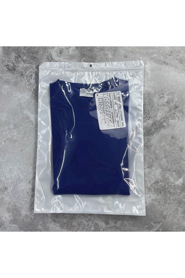 Женский лонгслив классический трикотажный цвет индиго   Магазин Толстовок Лонгсливы из кулирки базовые женские